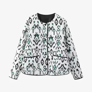 Veste Matelassée Kimono Femme Motif Tribal