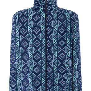 Chaqueta de Pijama Hombre Invierno Premium Forro Polar Estampado - Azul 0500_20